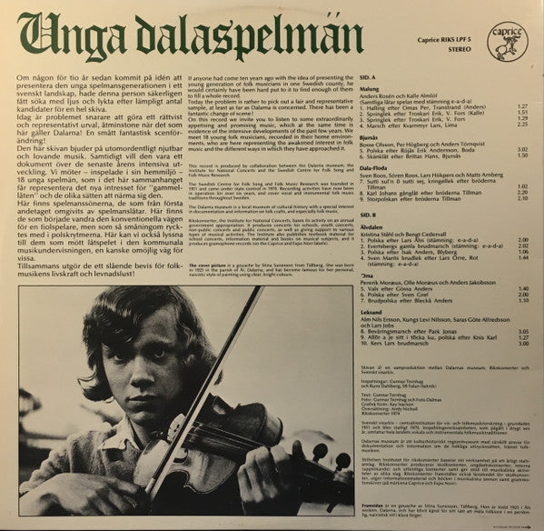 Various : Unga Dalaspelmän (LP, Album)