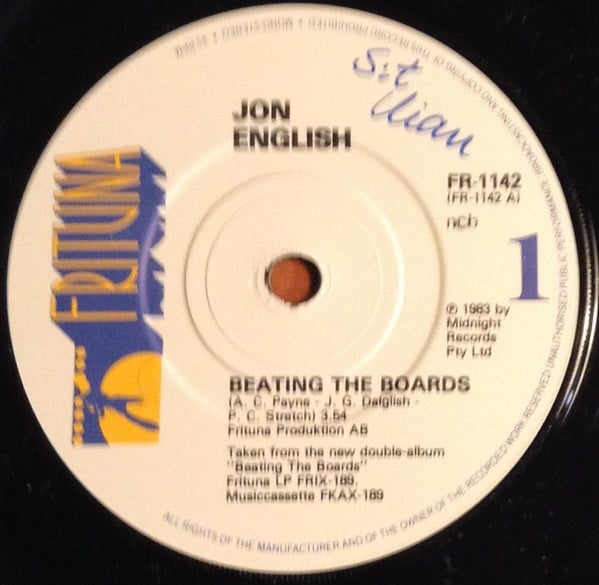 Jon English (3) : Beating The Boards (7")