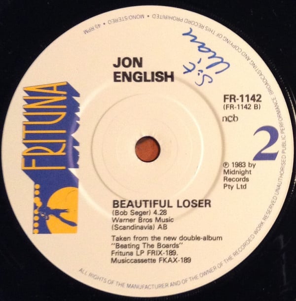 Jon English (3) : Beating The Boards (7")