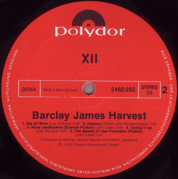 Barclay James Harvest : XII (LP, Album)