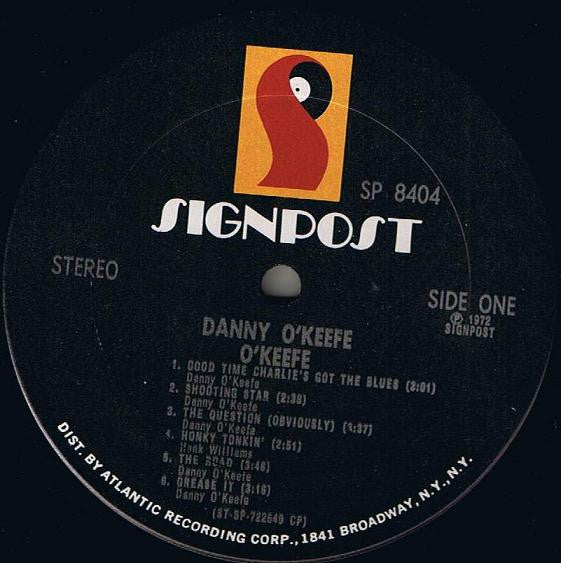 Danny O'Keefe : O'Keefe (LP, Album, CP )