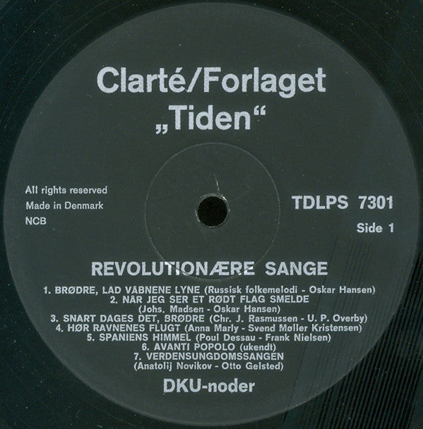 DKU - Noder : Revolutionære Sange (LP, Gat)