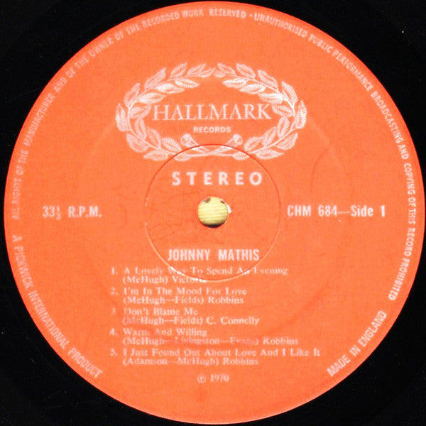 Johnny Mathis : Johnny Mathis (LP, Comp)