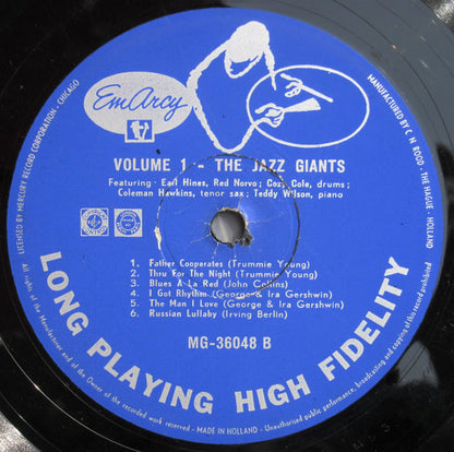 Various : The Jazz Greats (Giants Of Jazz Volume I) (LP, Album)