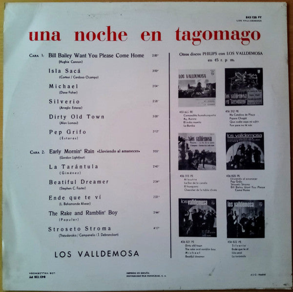 Los Valldemosa : Una Noche En Tagomago (LP)