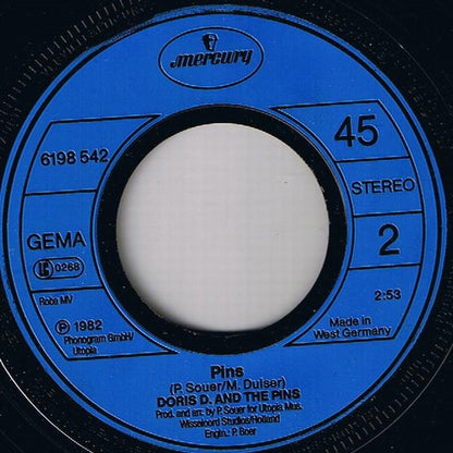 Doris D And The Pins : Jamaica (7", Single)