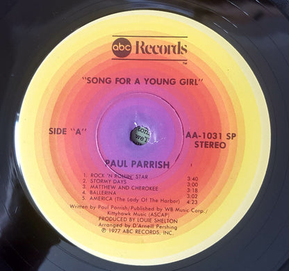 Paul Parrish : Song For A Young Girl (LP, Album)