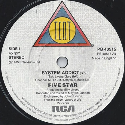 Five Star : System Addict (7", Single)