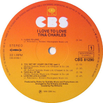 Tina Charles : I Love To Love (LP, Album)