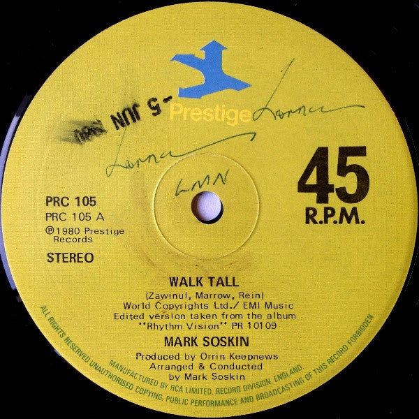 Mark Soskin : Walk Tall / Colossus (12")