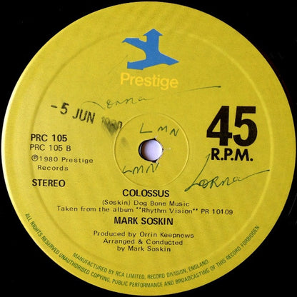 Mark Soskin : Walk Tall / Colossus (12")