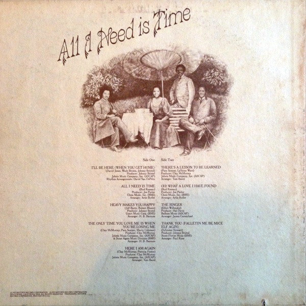 Gladys Knight And The Pips : All I Need Is Time (LP, Album)