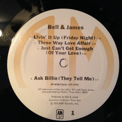 Bell & James : Bell & James (LP, Album, San)