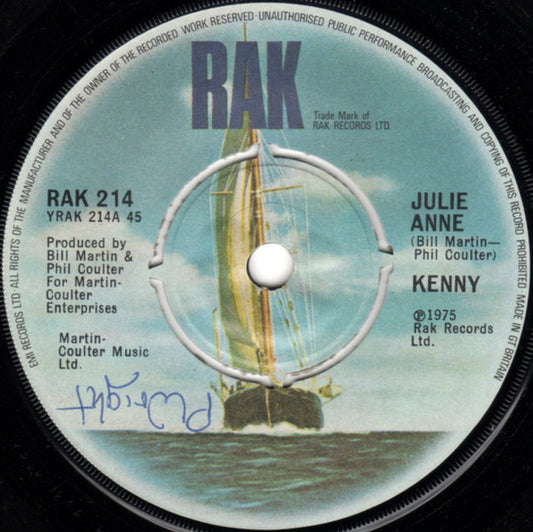 Kenny (3) : Julie Anne (7", Single, Pus)