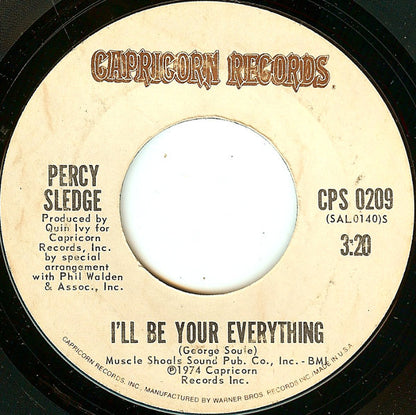 Percy Sledge : I'll Be Your Everything / Blue Water (7", Ter)