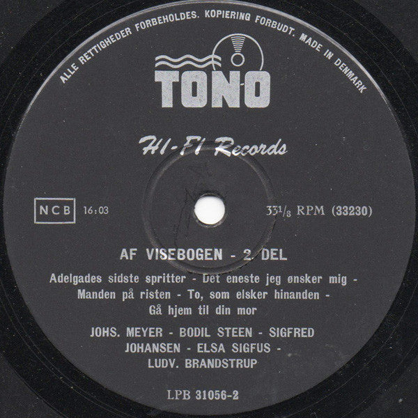 Various : Af Visebogen (10", Comp)