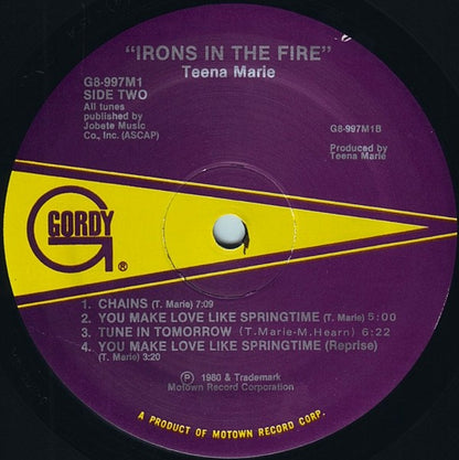 Teena Marie : Irons In The Fire (LP, Album)