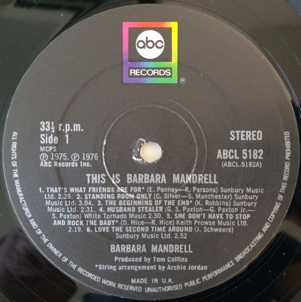 Barbara Mandrell : This Is Barbara Mandrell (LP, Album)