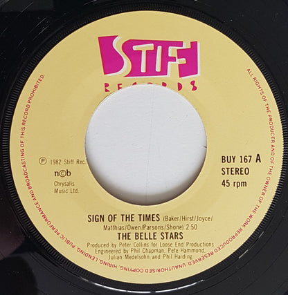 The Belle Stars : Sign Of The Times (7", Single)