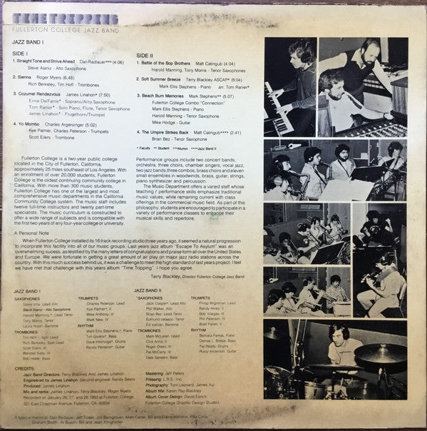 Fullerton College Jazz Band : Time Tripping (LP, Album)