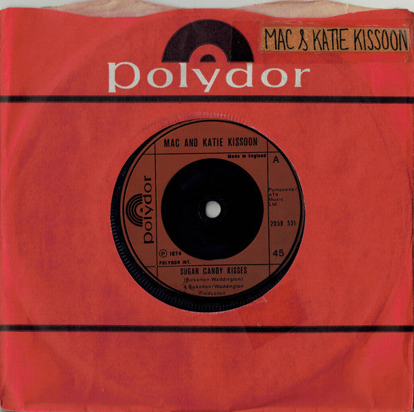 Mac And Katie Kissoon : Sugar Candy Kisses (7", Single, Inj)