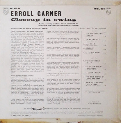 Erroll Garner : Closeup In Swing (LP, Album)