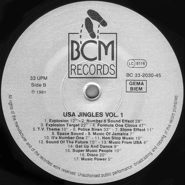 Unknown Artist : Jingles From U.S.A. (Volume 1) (LP)