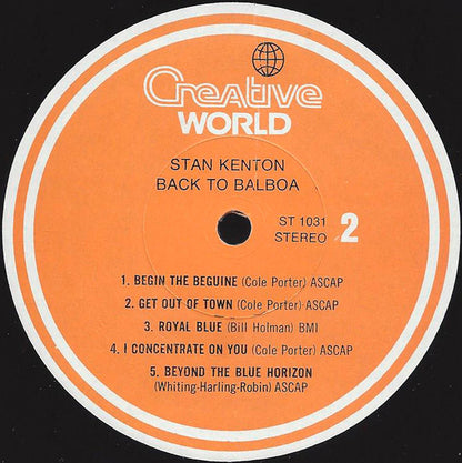 Stan Kenton : Back To Balboa (LP, Album)