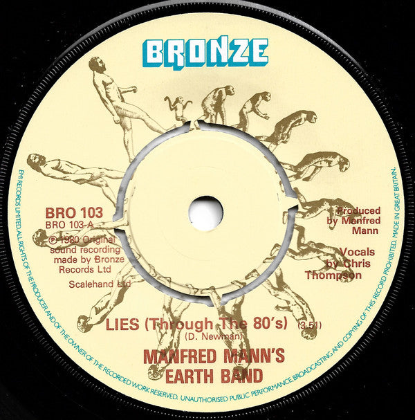 Manfred Mann's Earth Band : Lies (Through The 80's) (7", Single)