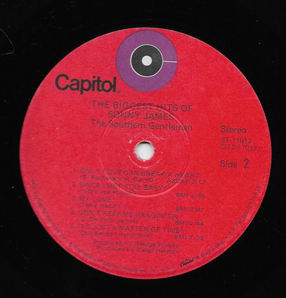 Sonny James : The Biggest Hits Of Sonny James - The Southern Gentleman (LP, Comp, RE, Win)