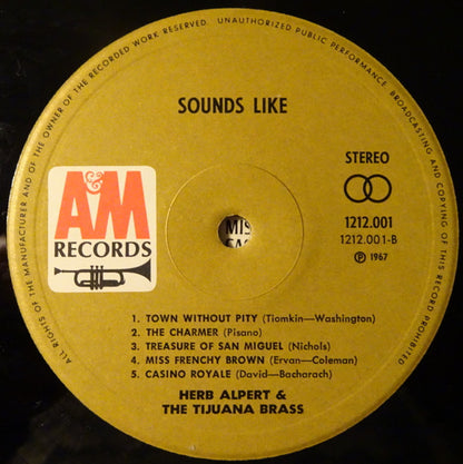 Herb Alpert & The Tijuana Brass : Sounds Like...Herb Alpert & The Tijuana Brass (LP, Album)