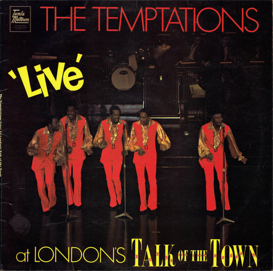 The Temptations : The Temptations Live At London's Talk Of The Town (LP, Album, RE)