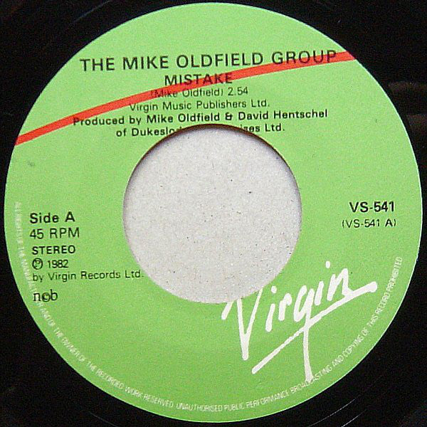 The Mike Oldfield Group : Mistake (7", Single)