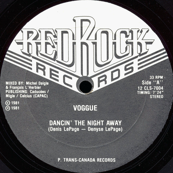 Voggue : Dancin' The Night Away (12")