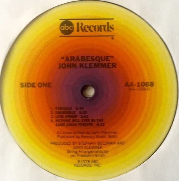 John Klemmer : Arabesque (LP, Album, Club, CRC)