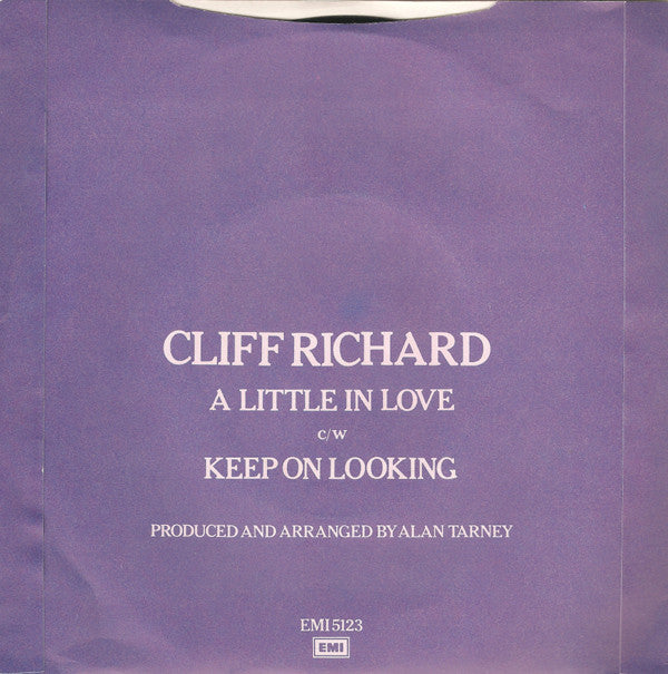 Cliff Richard : A Little In Love (7", Single)