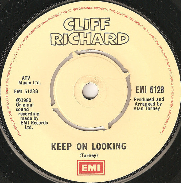 Cliff Richard : A Little In Love (7", Single)