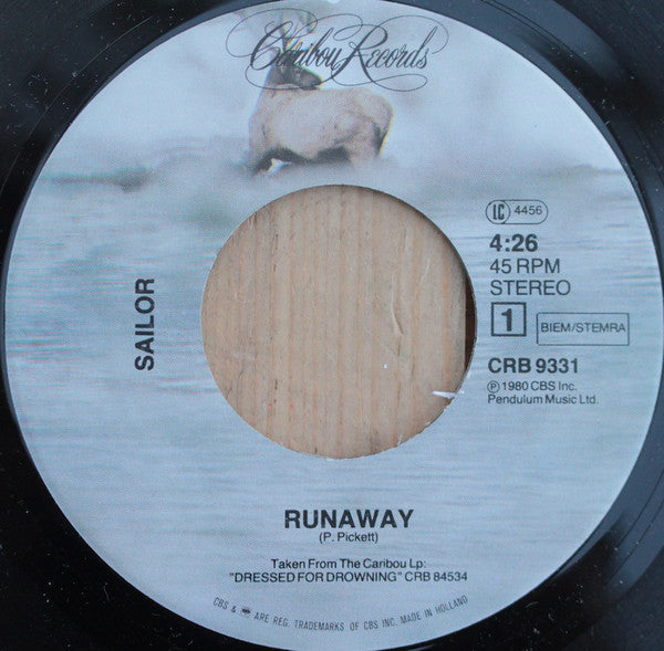 Sailor : Run Away (7", Single)