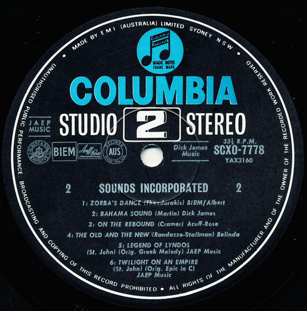 Sounds Incorporated : Sounds Incorporated (LP, Album)