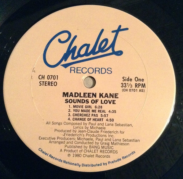 Madleen Kane : Sounds Of Love (LP, Album)