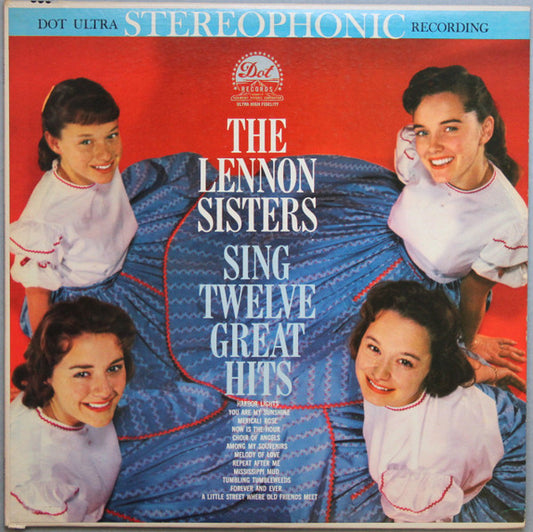 The Lennon Sisters : Sing Twelve Great Hits (LP, Ind)