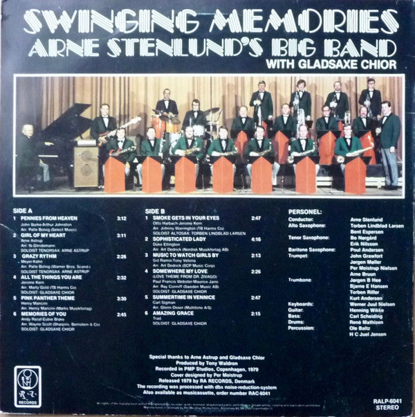 Arne Stenlund's Big Band With Gladsaxe Choir : Swinging Memories (LP, Album)