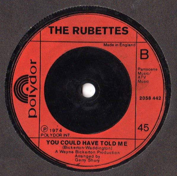 The Rubettes : Sugar Baby Love (7", Single)