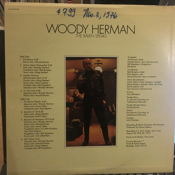 Woody Herman : The Raven Speaks (LP, Album)