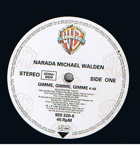 Narada Michael Walden Duet With Patti Austin : Gimme, Gimme, Gimme (12", Single)