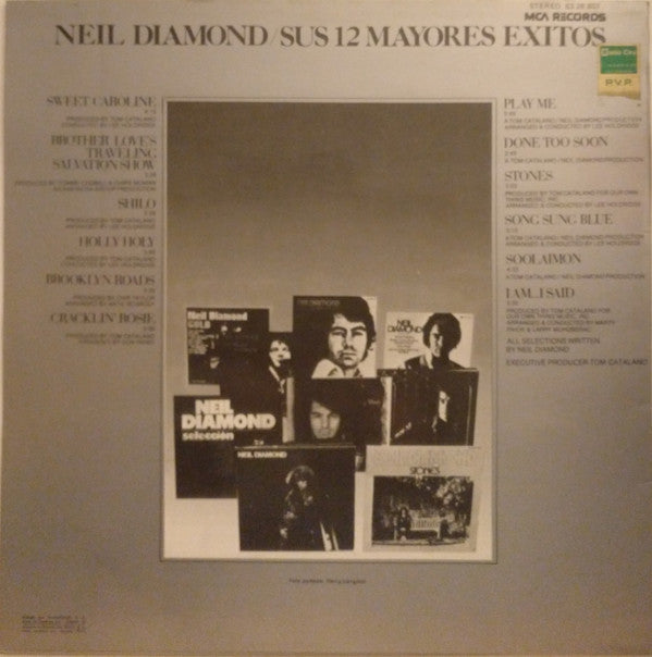 Neil Diamond : Sus 12 Mayores Exitos (LP, Comp)