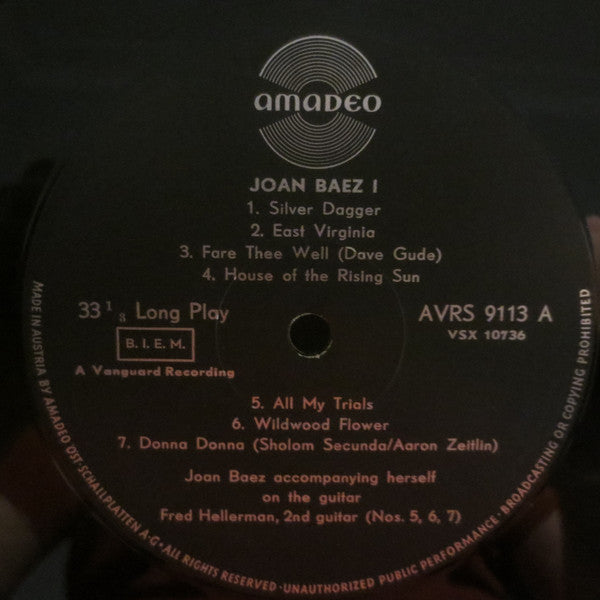 Joan Baez : 1 (LP, Album)