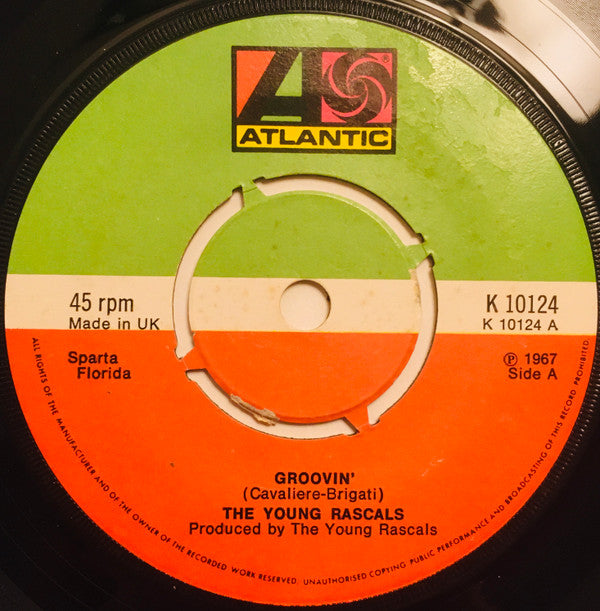 The Young Rascals : Groovin' (7", Single, RE, 4-P)