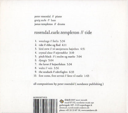 Rosendal.Earle.Templeton : Tide (CD, Album)