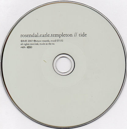 Rosendal.Earle.Templeton : Tide (CD, Album)